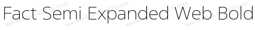 Fact Semi Expanded Web Bold Regular字体转换